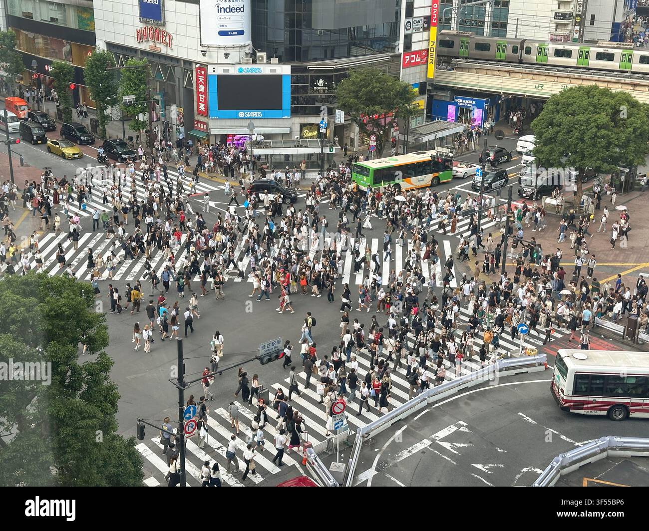 SHIBUYA SCRAMBLE CROSSING TOKYO Banque D'Images