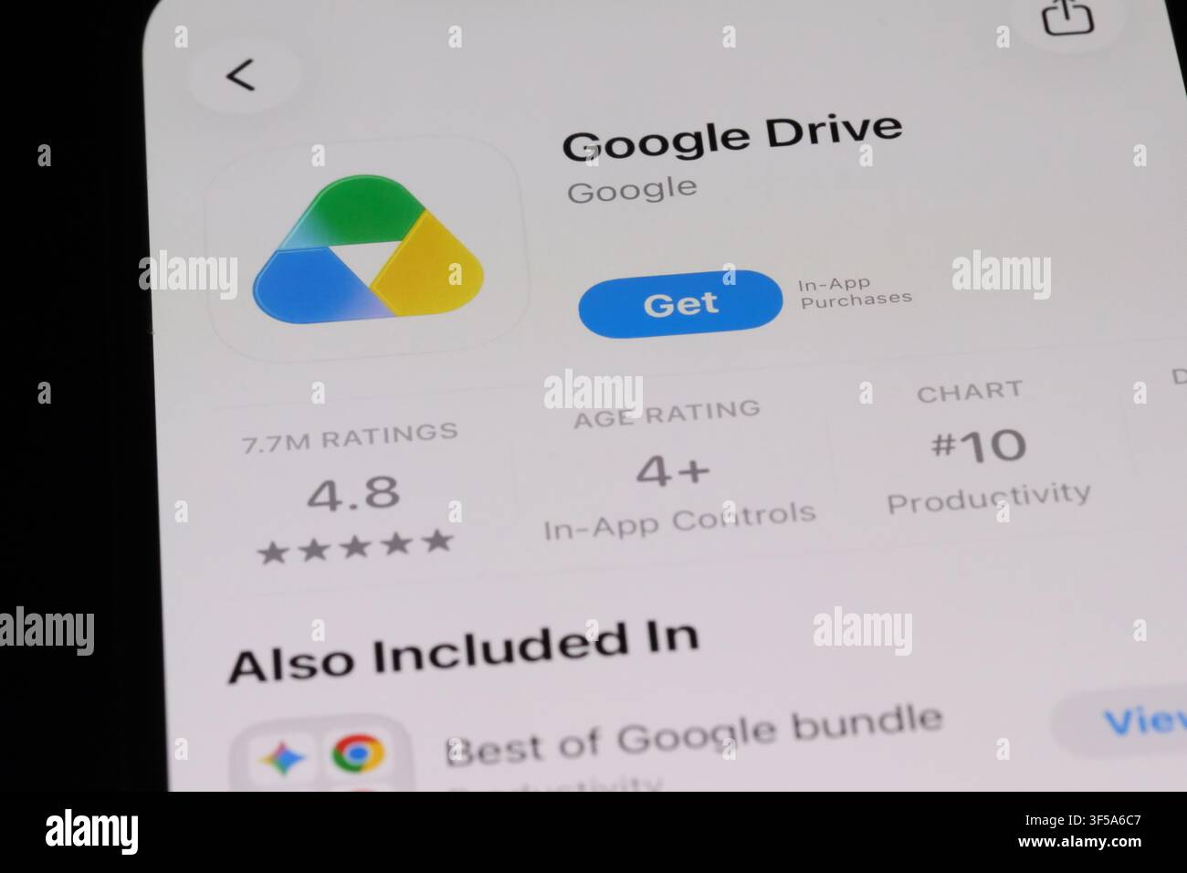 Shanghaï, Chine – 30 juillet 2026 : icône de l'application Google Drive et logo de la marque Banque D'Images