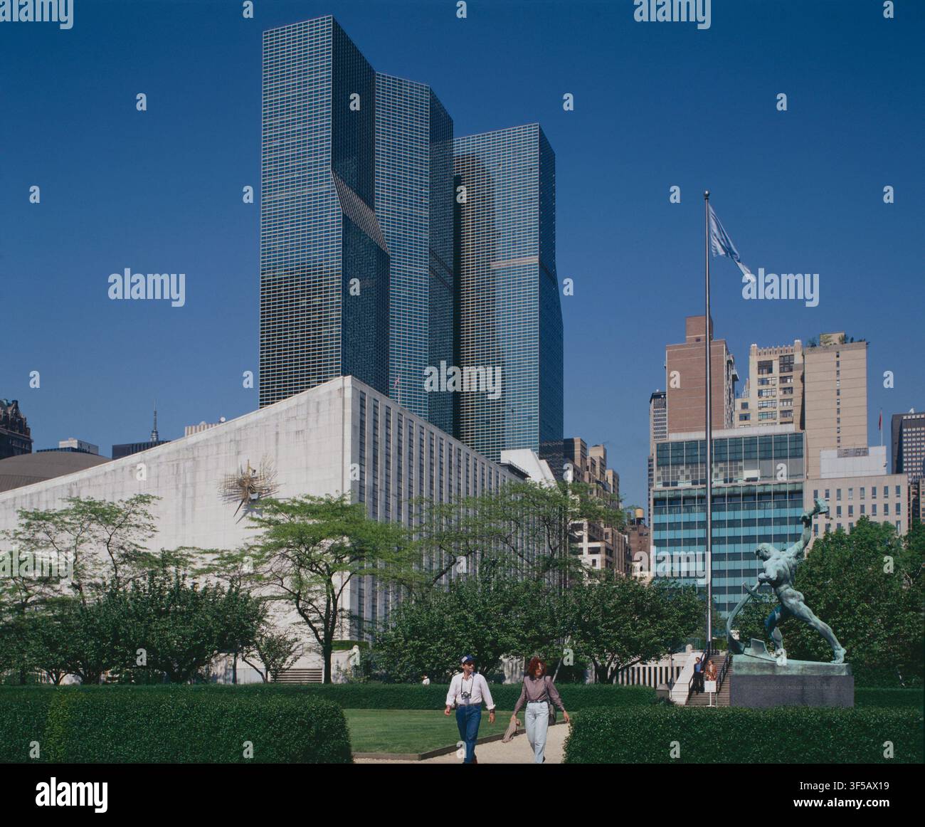 États-Unis. New York City. Siège des Nations Unies. Banque D'Images