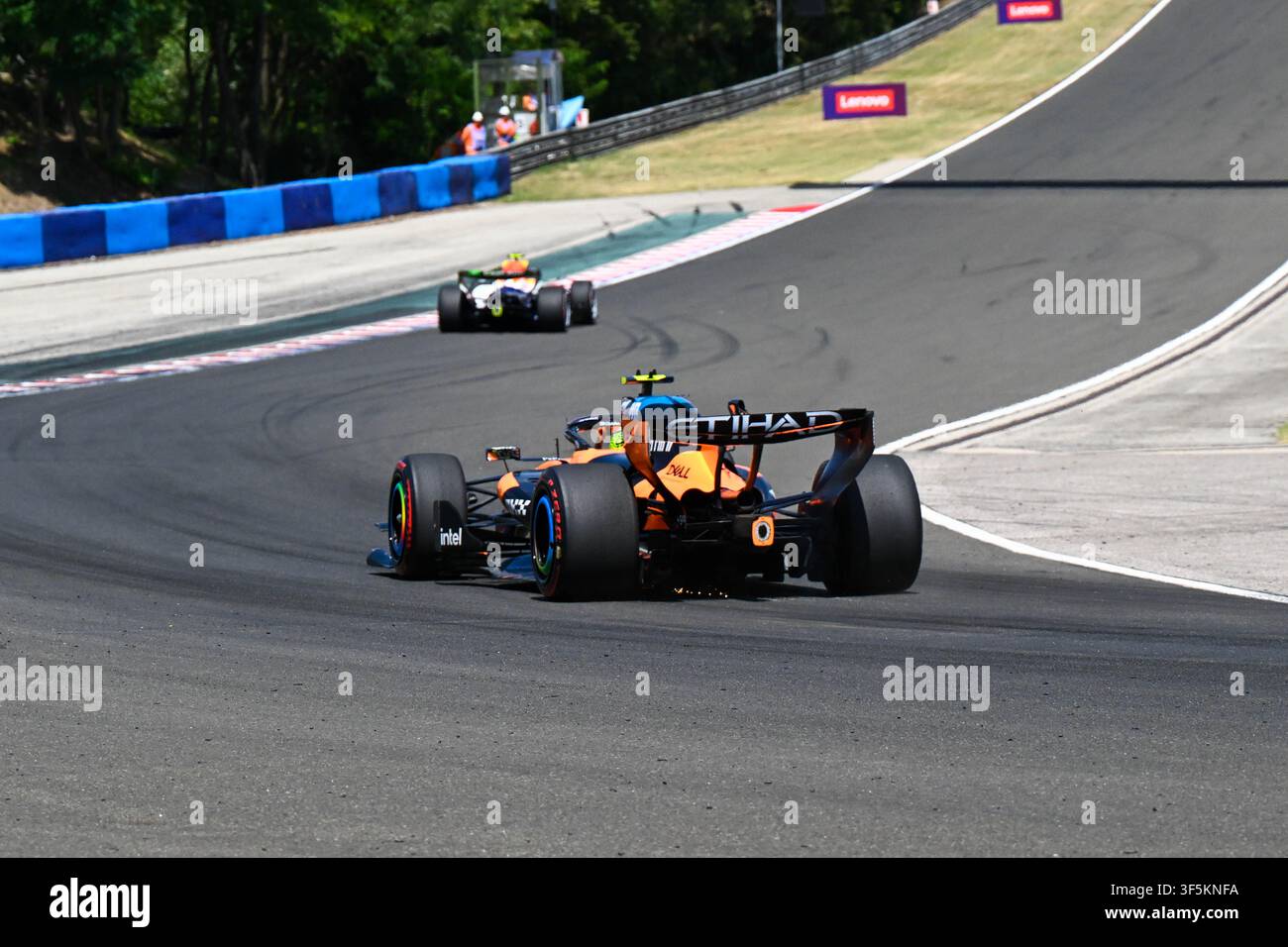 Hongrie, Budapest, 25 juillet 2026, Lando Norris, McLaren, lors de la journée de qualification du Grand Prix de Hongrie de Formule 1 au Hungaroring, Copyright Banque D'Images