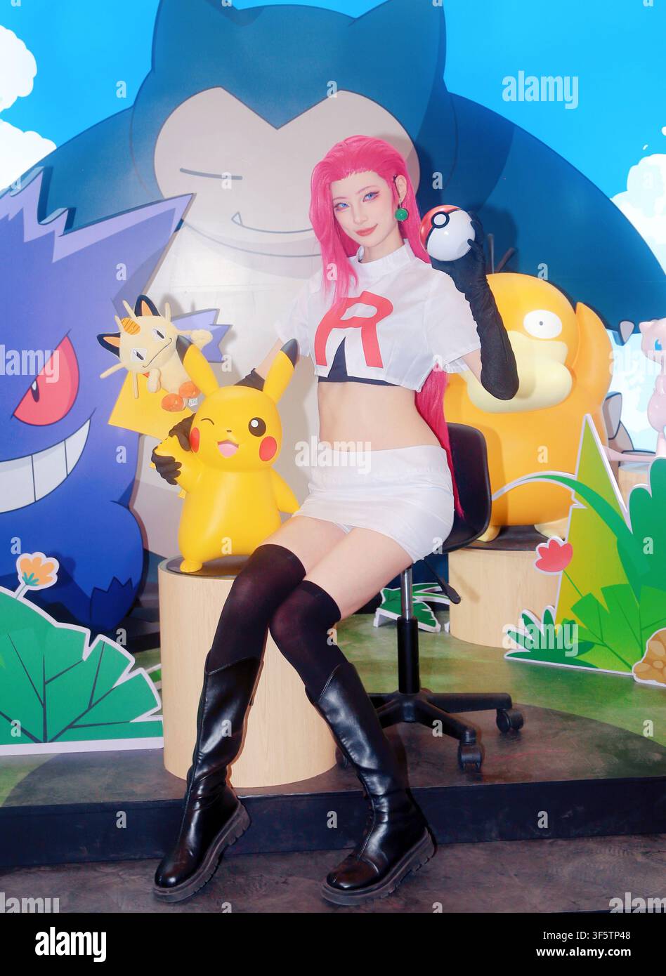 SHANGHAI, CHINE - 31 JUIN 2026 - Pocket Monsters : COSPLAY Pokemon à ChinaJoy à Shanghai, Chine, le 31 juillet 2026. Banque D'Images
