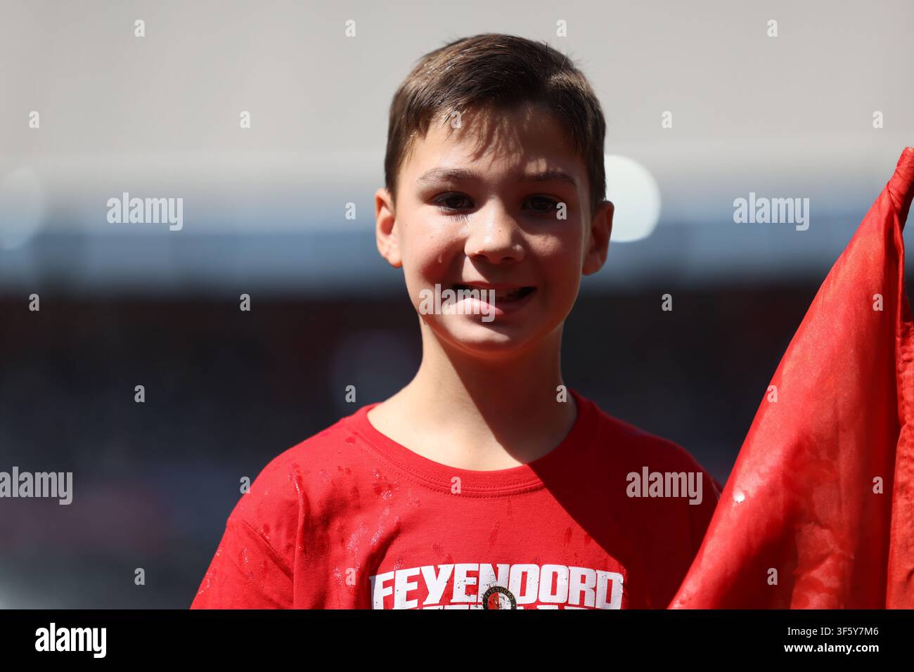 Supporter du Feyenoord Banque D'Images
