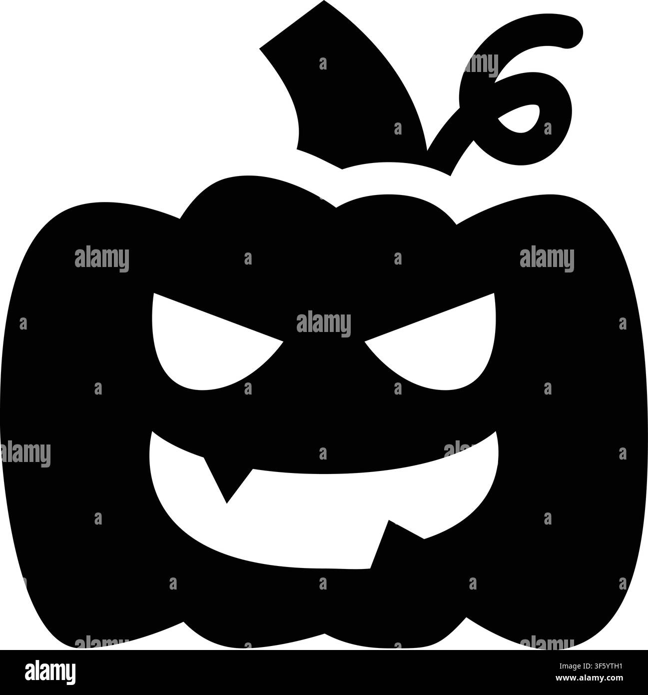 Icône Jack O Lantern, Citrouille, Halloween, Sculpté, Visage, Sculpture Illustration de Vecteur