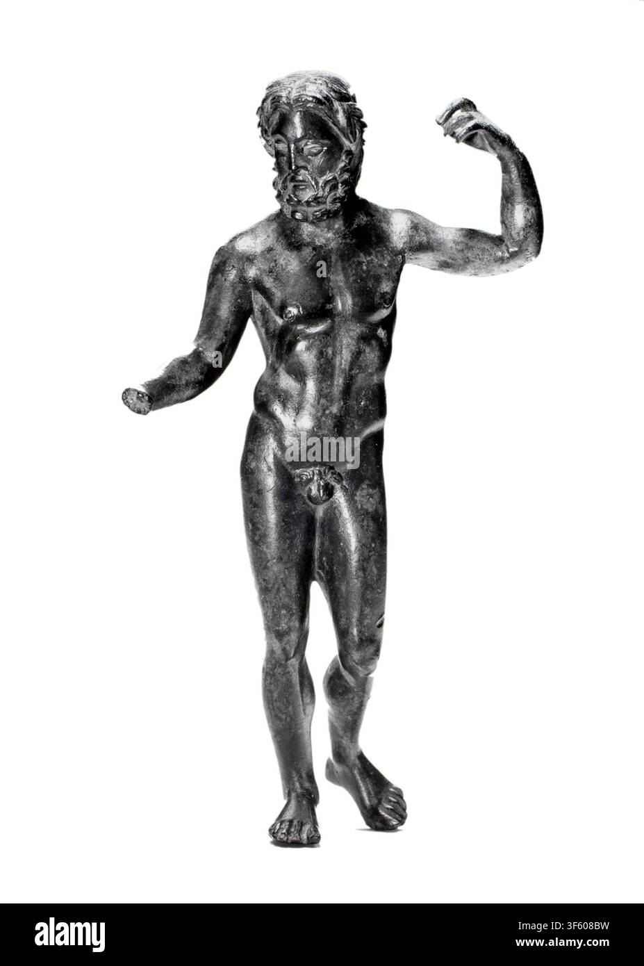 Statuette de Zeus. Inconnu, romain, copie du Ier ou IIe siècle apr. J.-C. d’un original grec du IVe siècle av. J.-C. Sculpture. Bronze. Art grecque, romaine et étrusque. Zeus est le roi suprême des dieux, le dieu du ciel et du tonnerre, et le souverain du mont Olympe dans la mythologie grecque antique. Il est célèbrement symbolisé par le éclair, l’aigle et le chêne. Banque D'Images