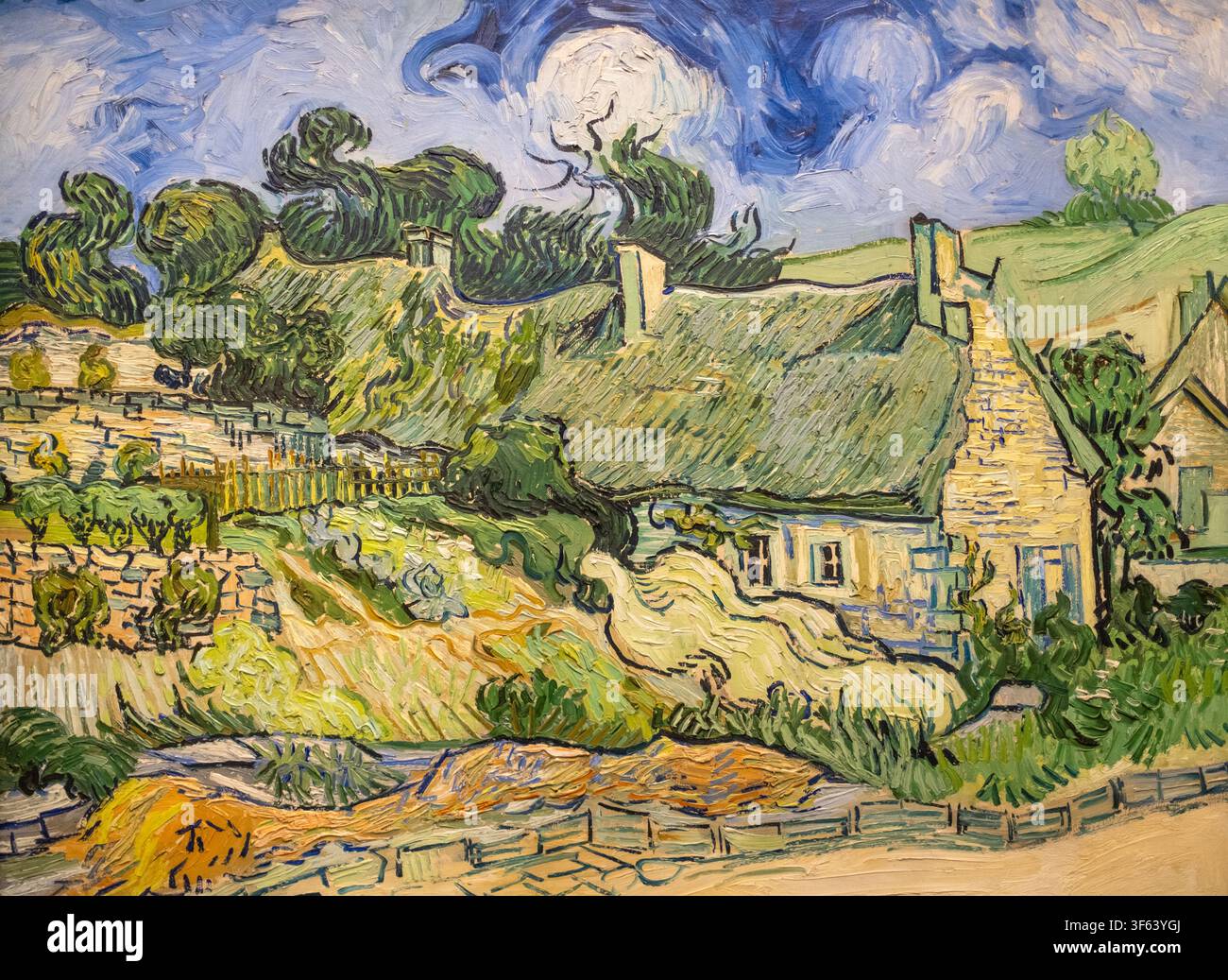 Auvers Sur Oise par Vincent Van Gogh - Peinture à l'huile originale Banque D'Images