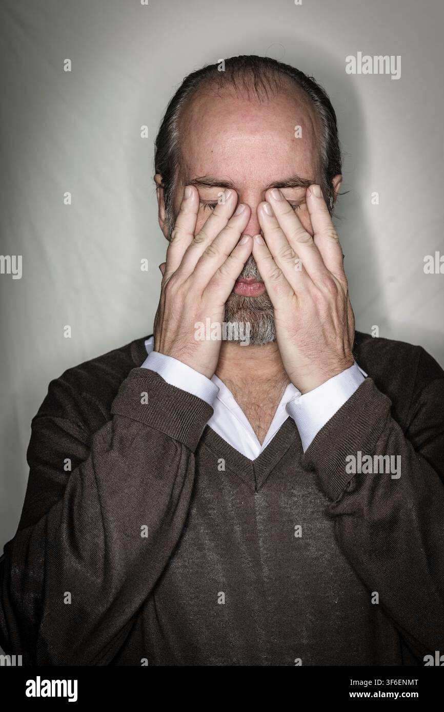 Portrait de l'écrivain Douglas Coupland, artiste visuel et écrivain canadien Banque D'Images