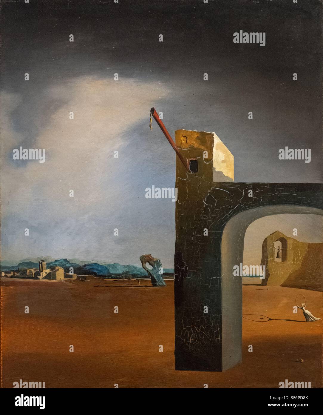 Peinture de Salvador Dalí nommée Écho moréologique au Musée Dalí Banque D'Images