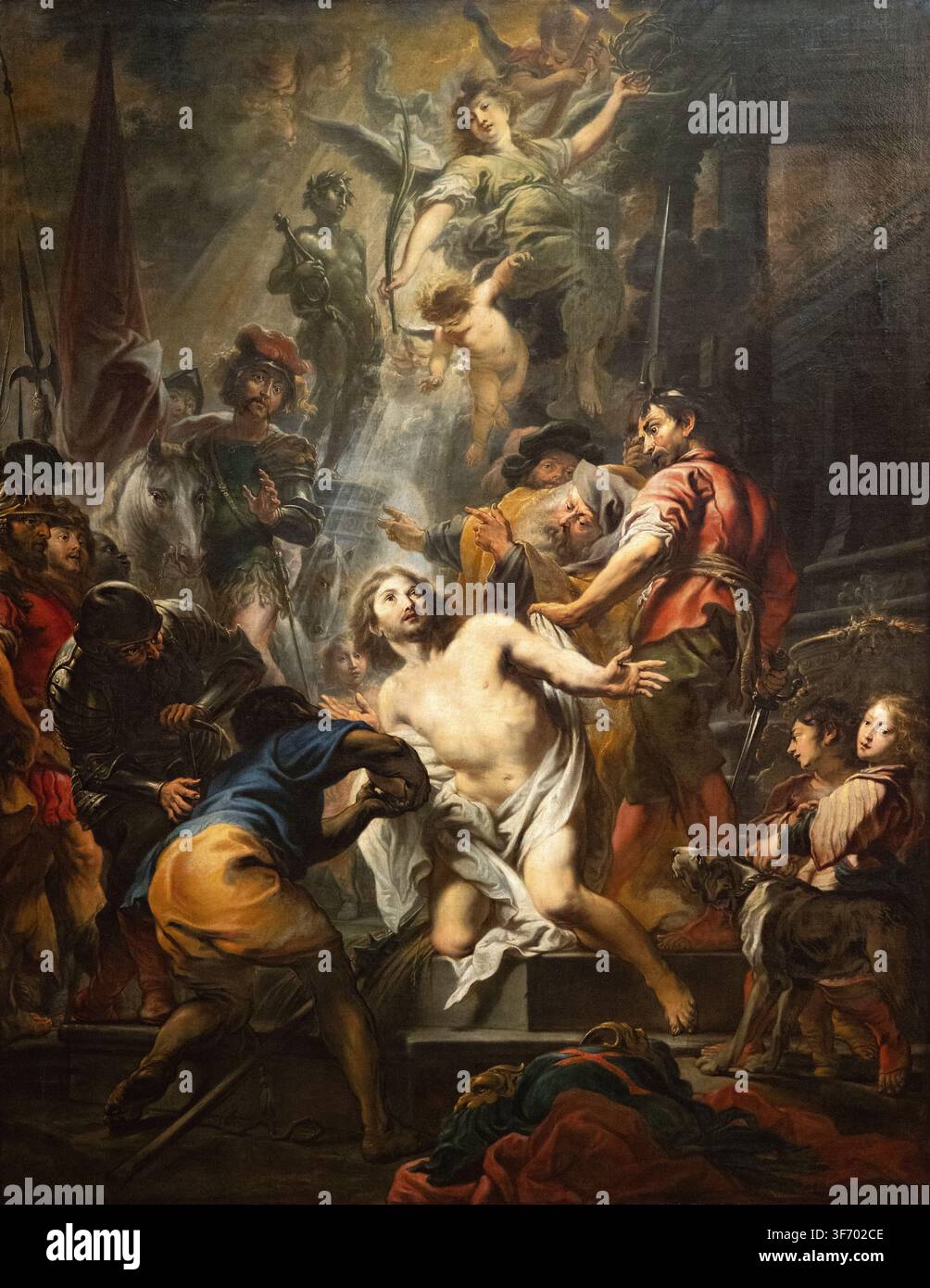 Cornelis Schut I "La décapitation de saint Georges" 1643 ; artiste et peinture flamande du XVIIe siècle ; peintures et art des années 1600 Banque D'Images