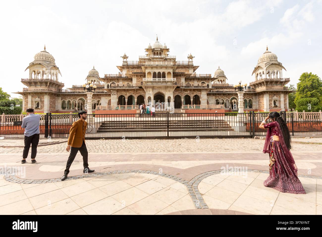 Musée Albert Hall situé à Jaipur, Rajasthan, Inde. Banque D'Images