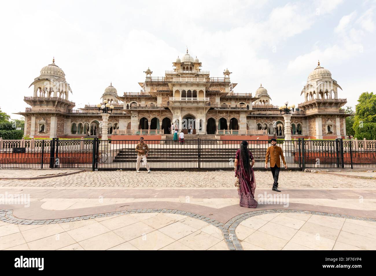 Musée Albert Hall situé à Jaipur, Rajasthan, Inde. Banque D'Images