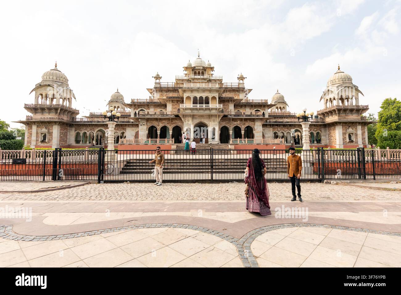 Musée Albert Hall situé à Jaipur, Rajasthan, Inde. Banque D'Images