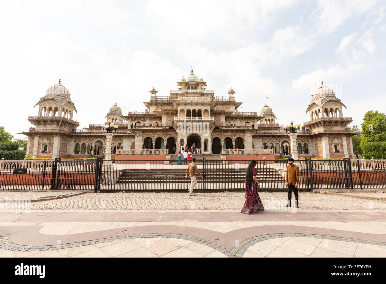 Musée Albert Hall situé à Jaipur, Rajasthan, Inde. Banque D'Images