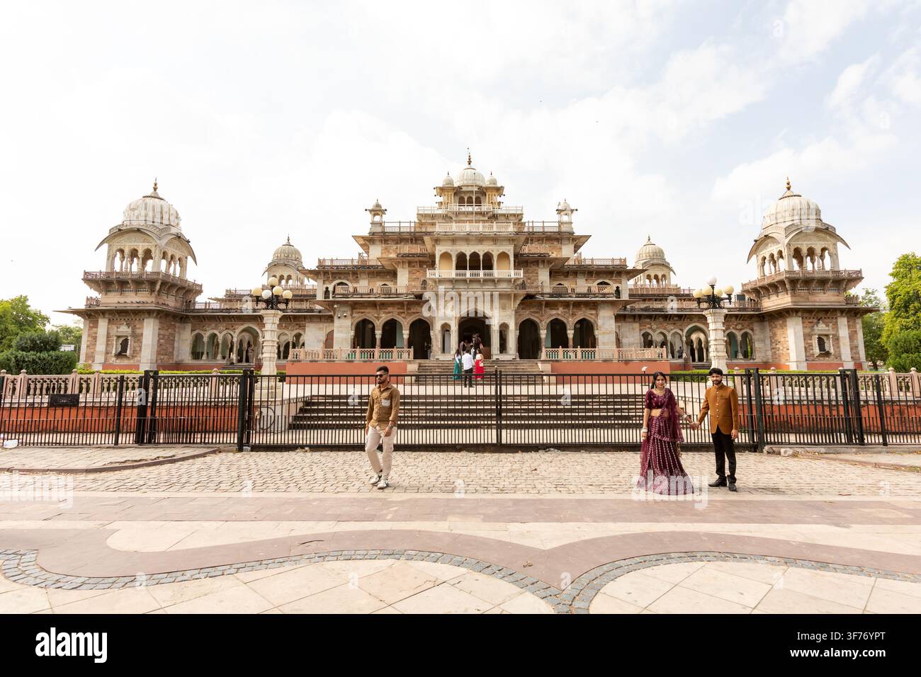 Musée Albert Hall situé à Jaipur, Rajasthan, Inde. Banque D'Images
