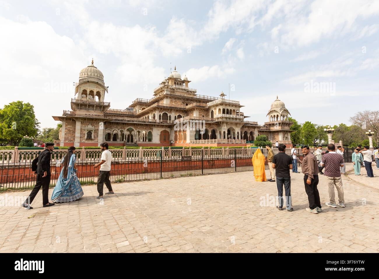 Musée Albert Hall situé à Jaipur, Rajasthan, Inde. Banque D'Images