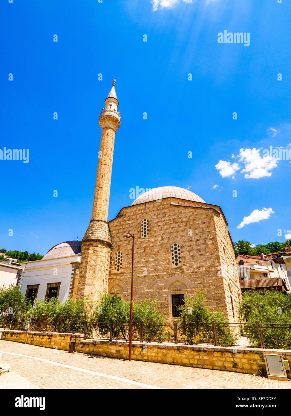 Mosquée principale du quartier ancien de Mangalem - Berat, Albanie Banque D'Images