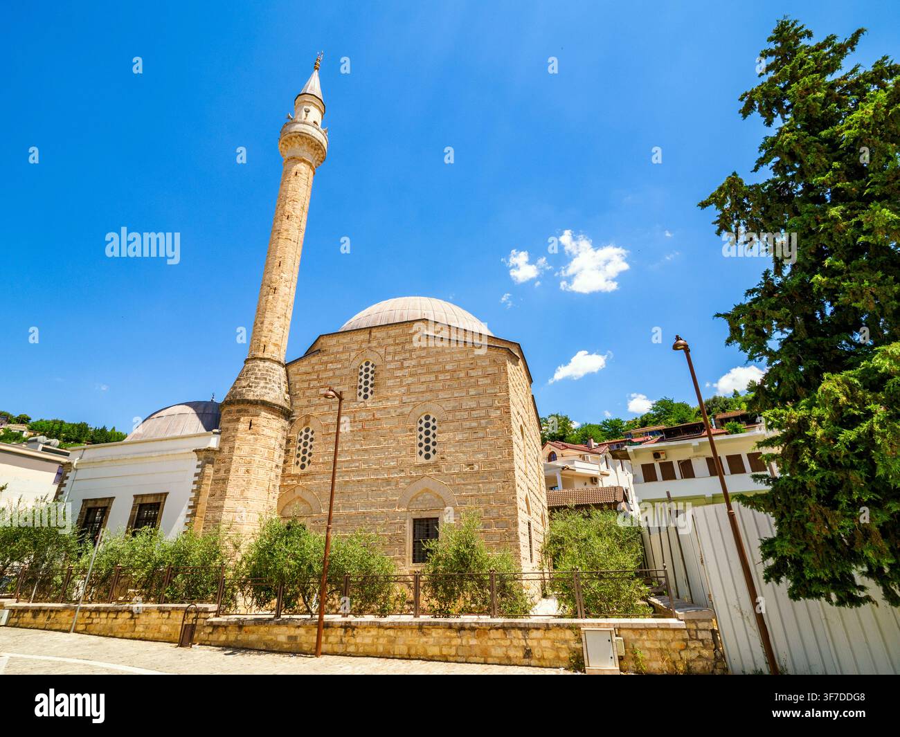 Mosquée principale du quartier ancien de Mangalem - Berat, Albanie Banque D'Images