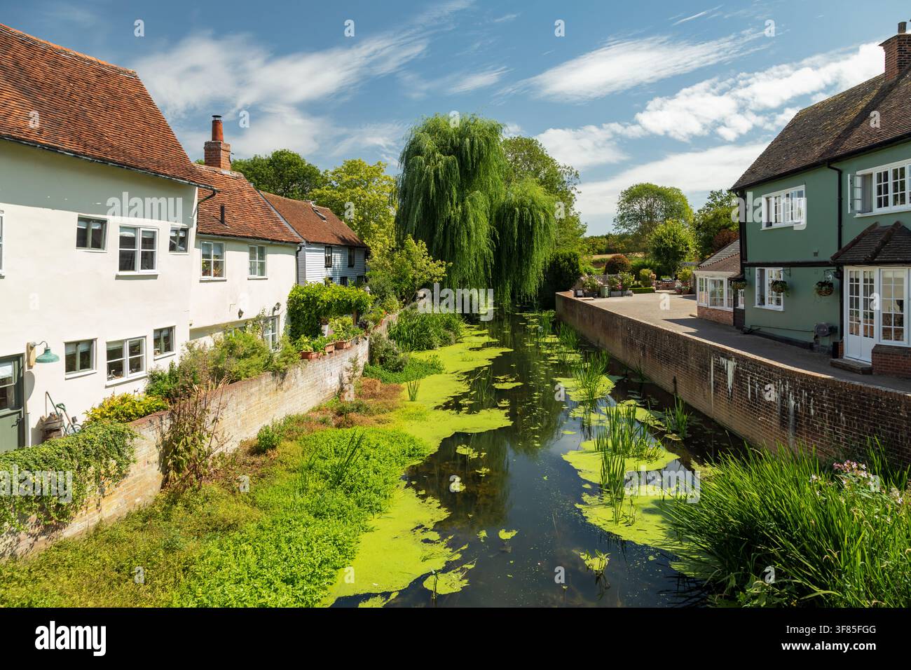 Rivière Blackwater à Coggeshall, Essex. Banque D'Images