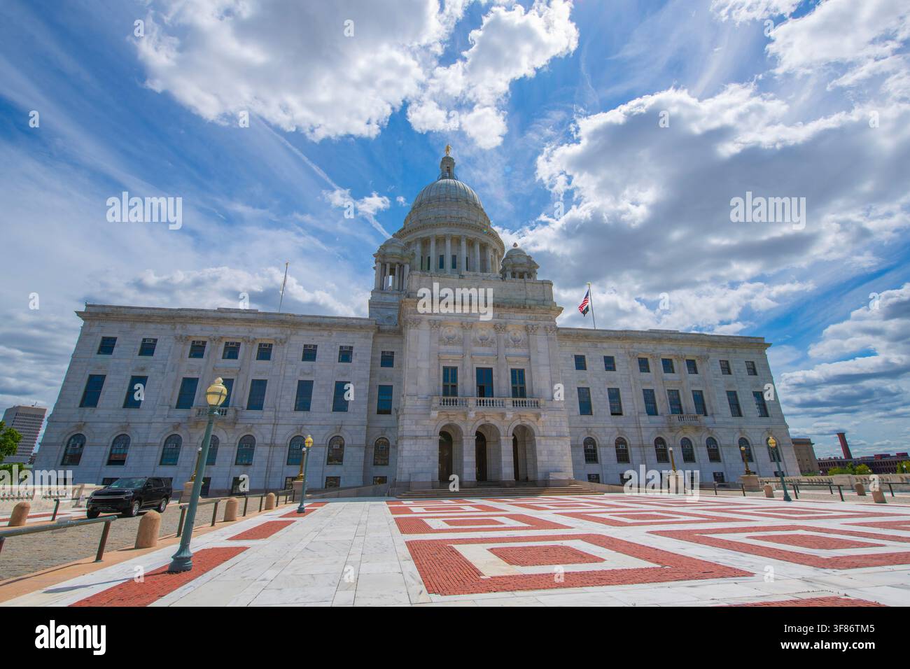 Rhode Island State House a été construit en 1904 avec un style néoclassique dans le centre-ville de Providence, Rhode Island RI, États-Unis. Banque D'Images