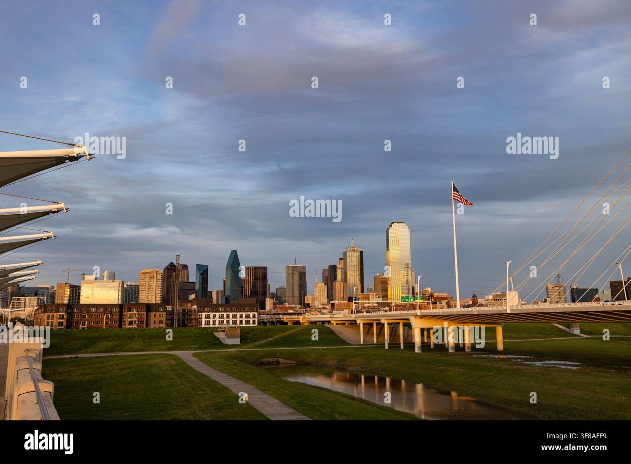 Dallas, Texas skyline du centre-ville Banque D'Images
