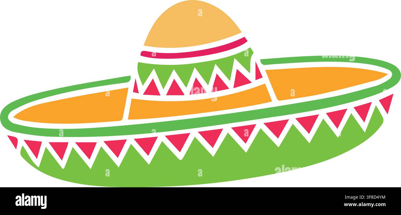 Chapeau Sombrero illustré fichier vectoriel isolé Illustration de Vecteur