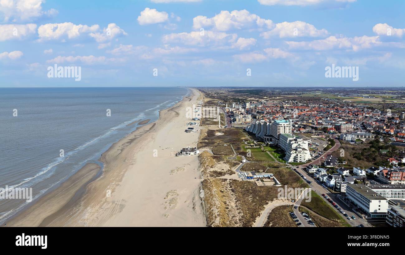 Ville balnéaire sur la mer du Nord en Europe Banque D'Images