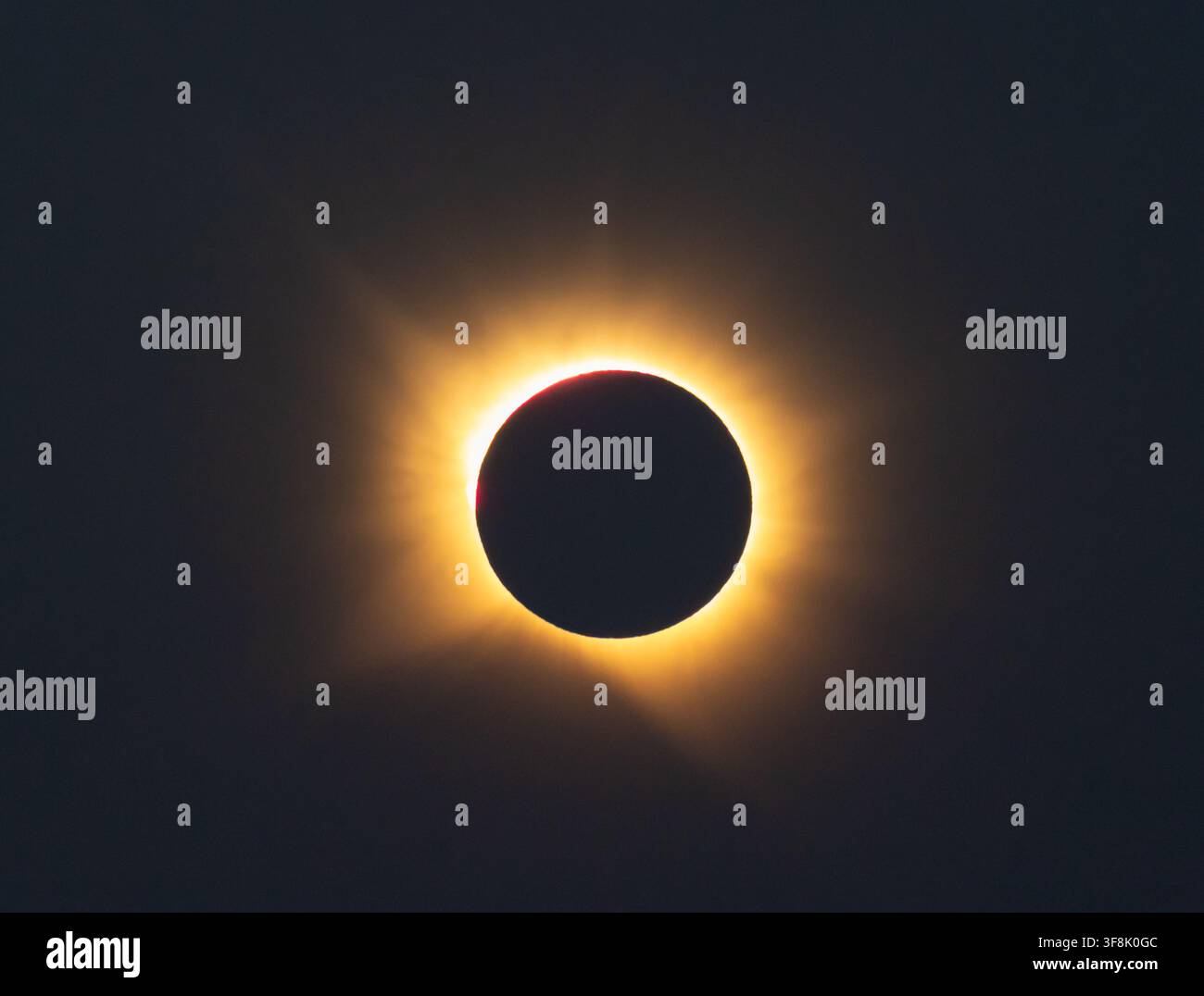 Éclipse solaire totale Banque D'Images