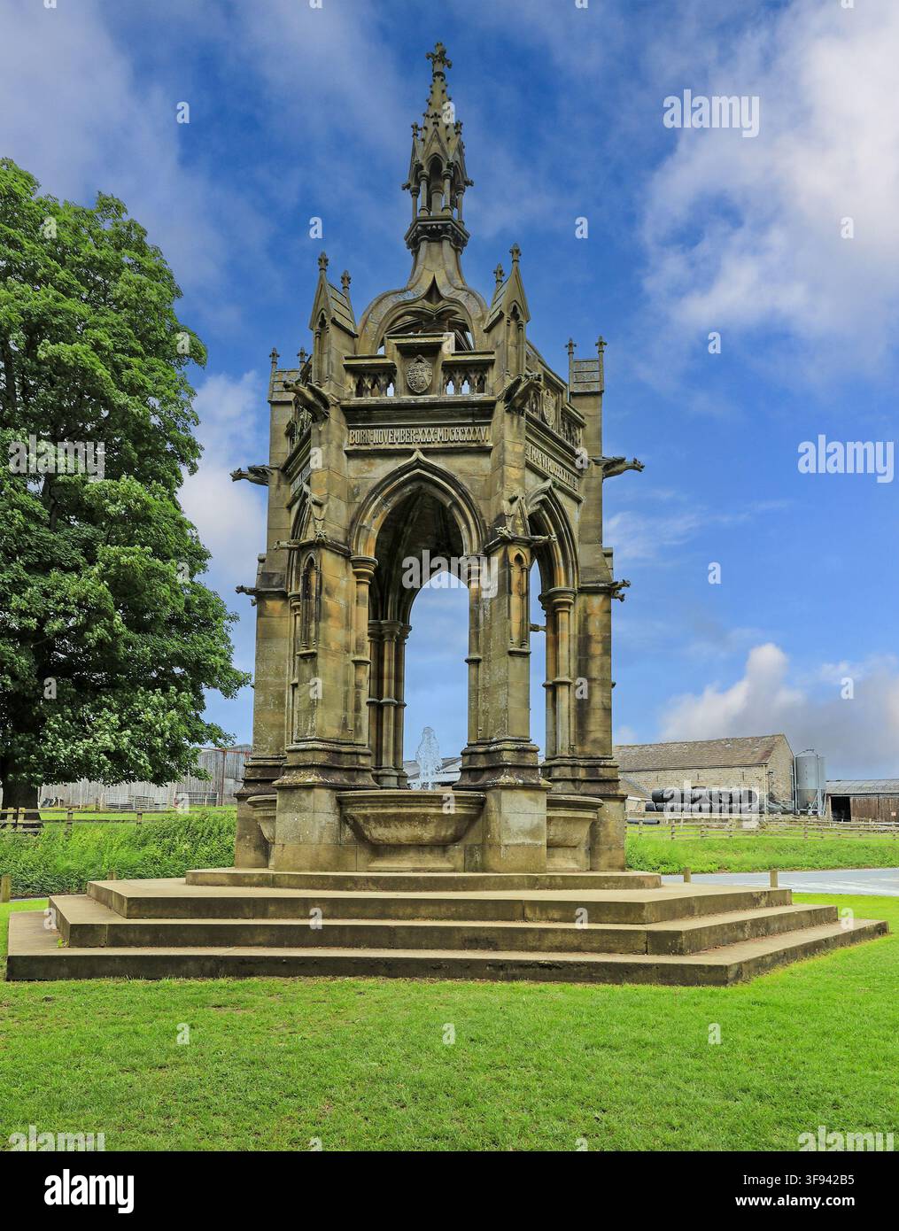 La fontaine commémorative Cavendish à Bolton Abbey, Yorkshire, Angleterre, Royaume-Uni Banque D'Images