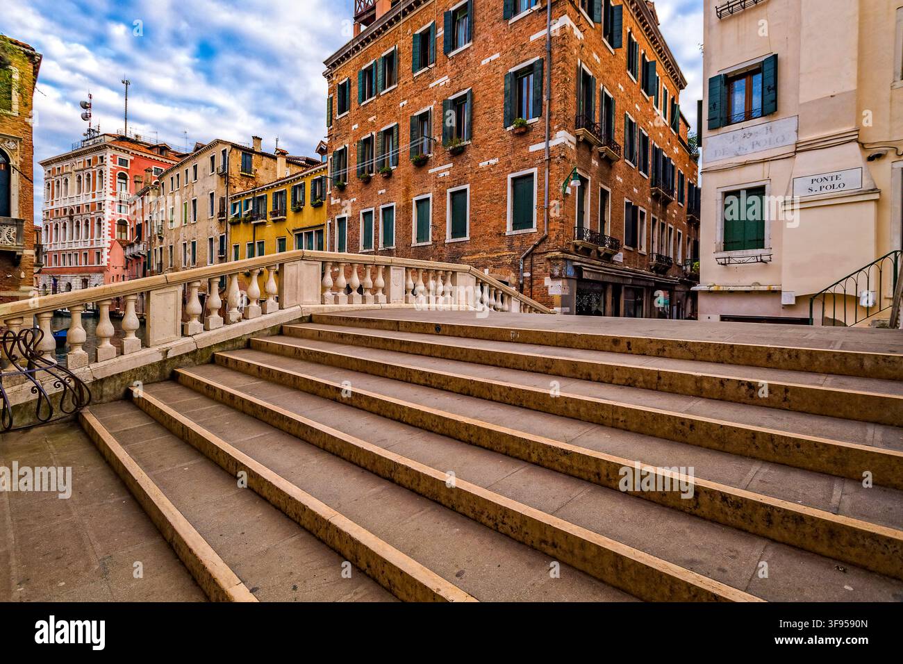 Italie Vénétie Venise, Ponts, Ponte S. Polo Banque D'Images