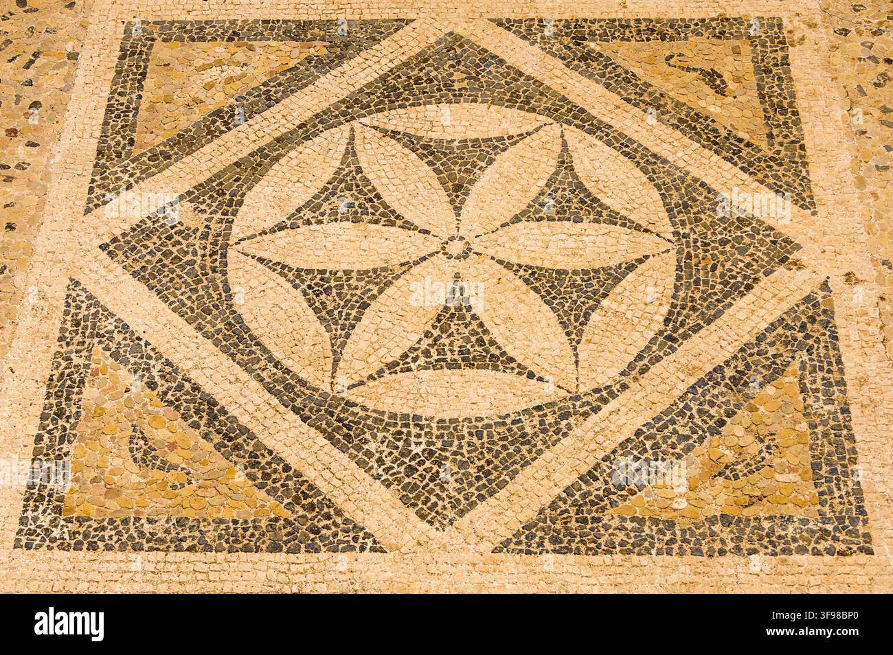 Italie Sicile Taormina – Mosaïque hellénistique du IIe siècle av. J.-C. Banque D'Images