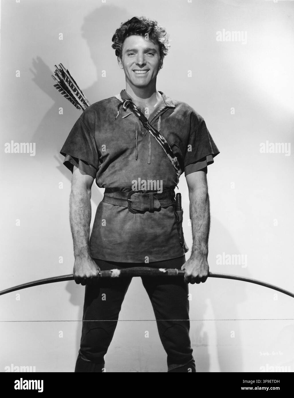 Un portrait publicitaire de BURT LANCASTER dans le rôle de Dardo dans LA FLAMME ET LA FLÈCHE 1950 Réalisation JACQUES TOURNEUR Scénario WALDO SALT Directeur de la photographie ERNEST HALLER Costumes MARJORIE BEST Musique MAX STEINER Producteurs HAROLD HECHT et FRANK ROSS Norma- Frank Ross Productions / Warner Bros. Banque D'Images