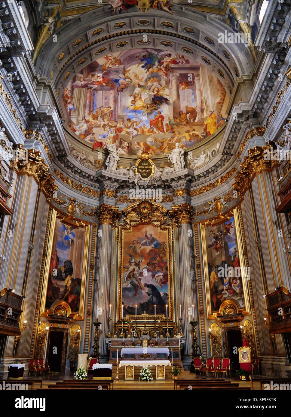 Chœur de l'église Sant'Ignazio di Loyola, Rome, Lazio, Italie, avril 2024 Banque D'Images