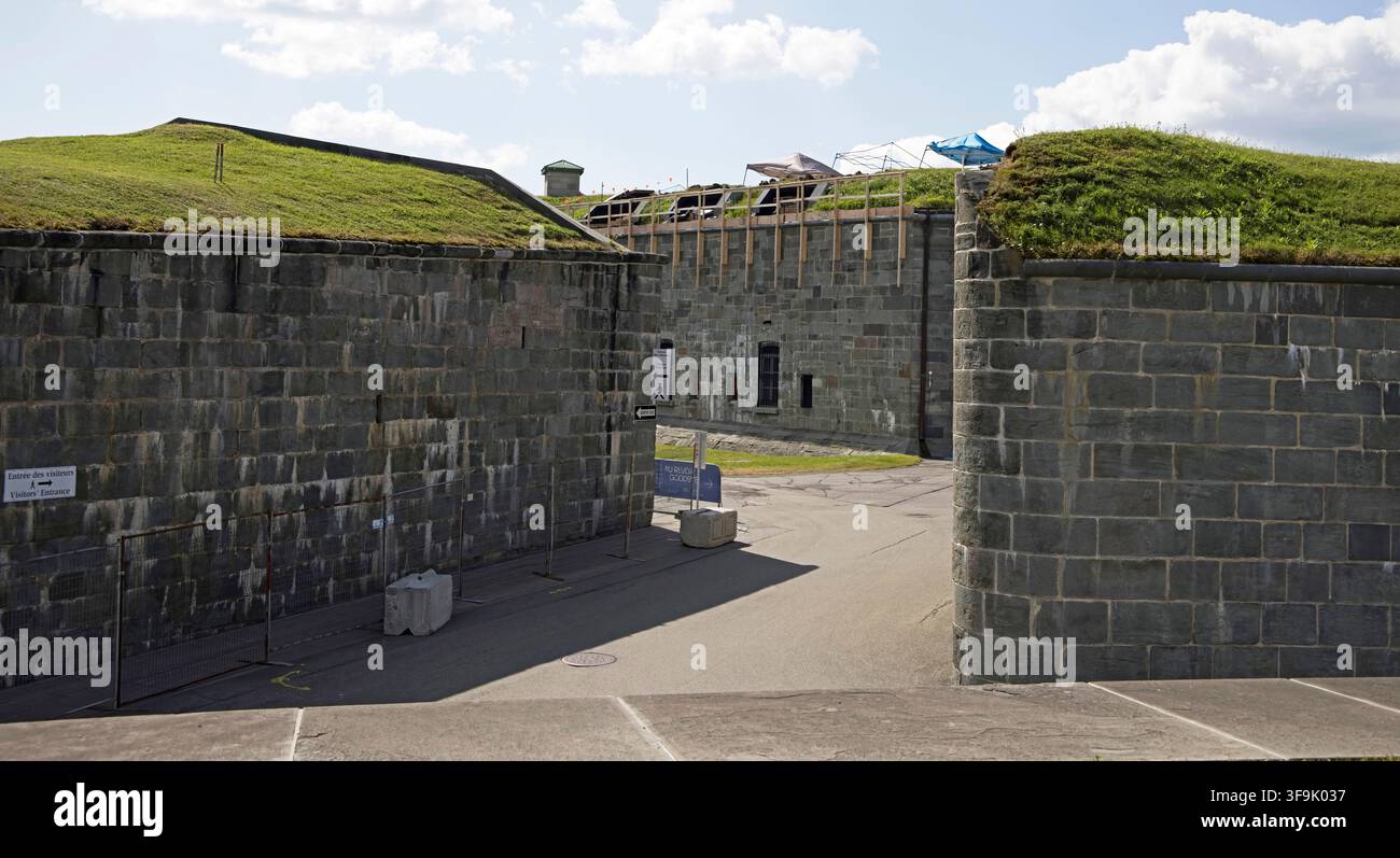 Entrée à la citadelle historique de Québec, Canada Banque D'Images