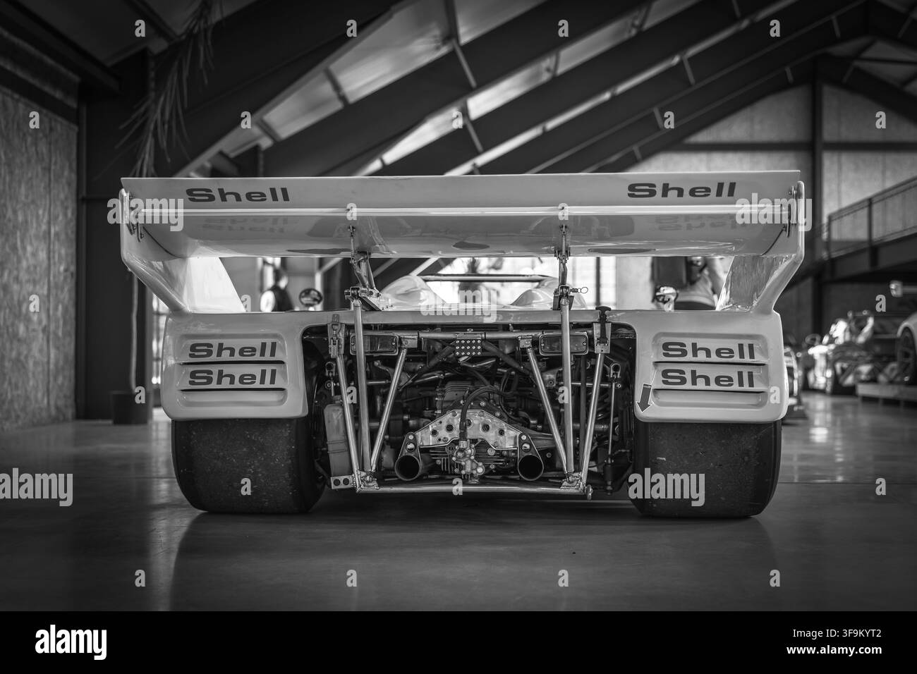 Porsche 917/10 Spyder de 1971, exposé lors de Megaphonics 26 à Boxengasse le 1er août 2026. Banque D'Images