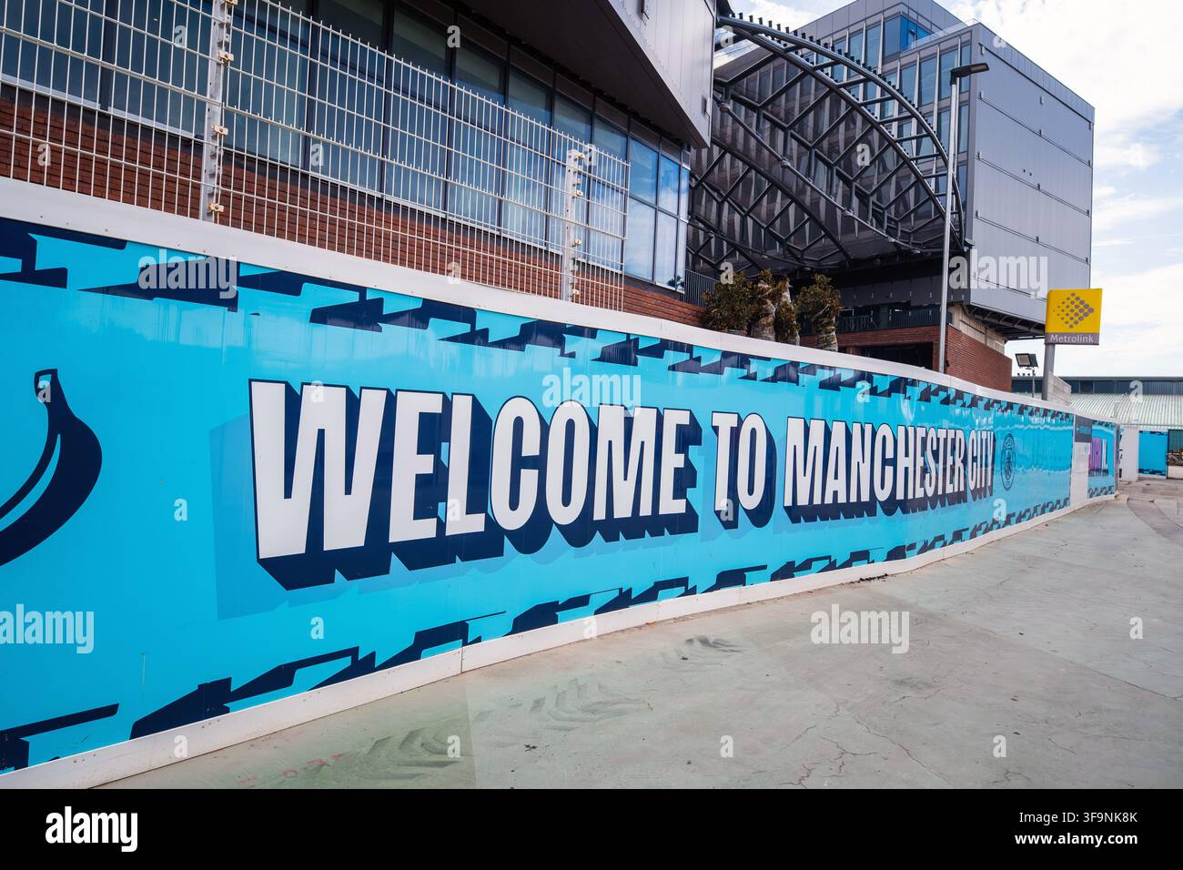 Etihad Stadium  Maison du Manchester CityFootball Club. Vue de l'extérieur du stade.Manchester  Royaume-Uni 15 août 2026 Banque D'Images
