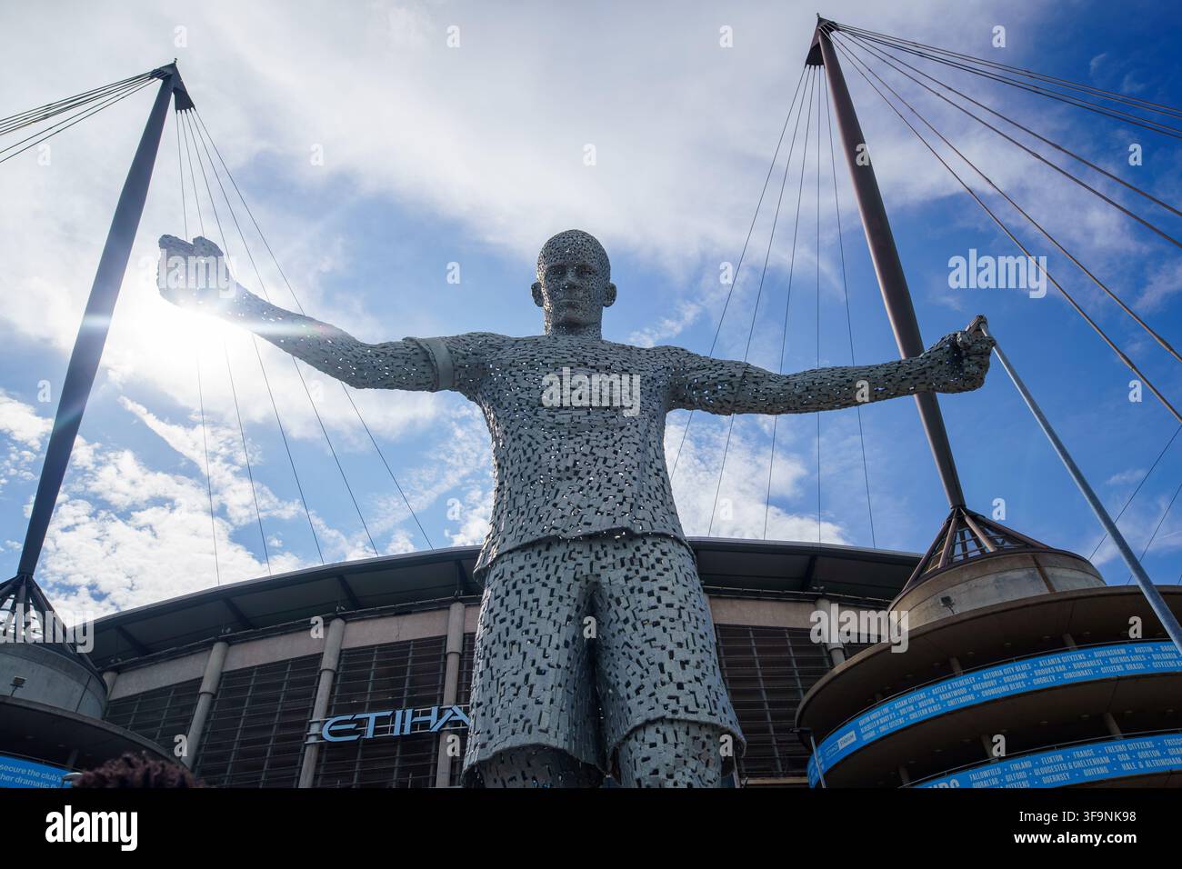 Etihad Stadium Maison du Manchester CityFootball Club. Vue de l'extérieur du stade.Manchester Royaume-Uni 15 août 2026 Banque D'Images