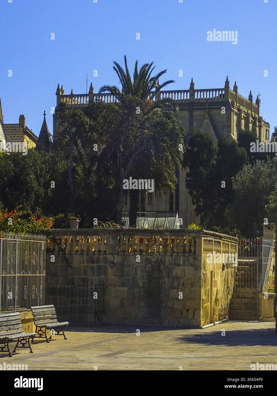 Malte ? Valletta, jardin botanique Argotti et centre de ressources Banque D'Images