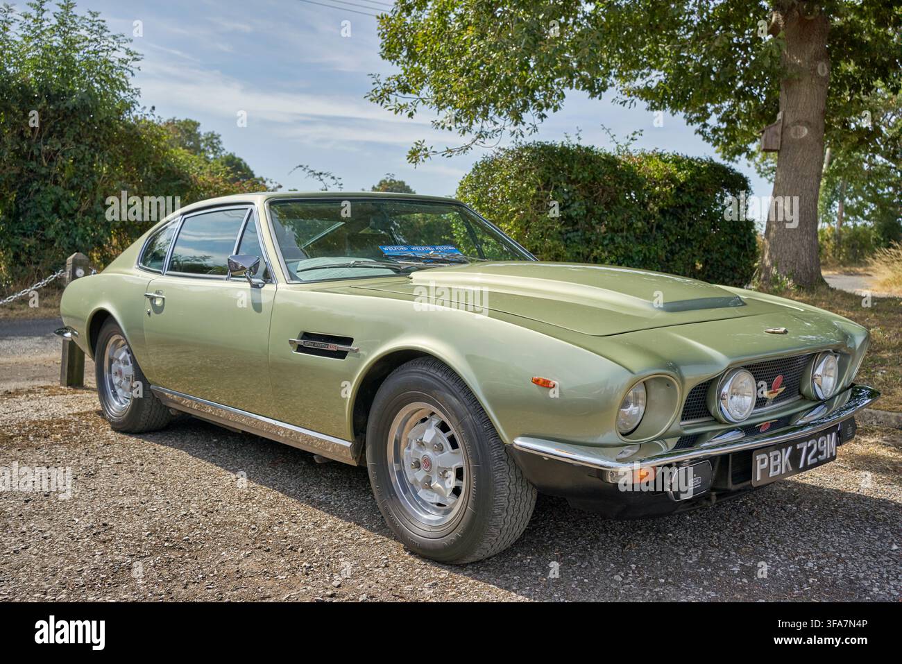 ASTON MARTIN V8 série 3 Vert 1973 Banque D'Images