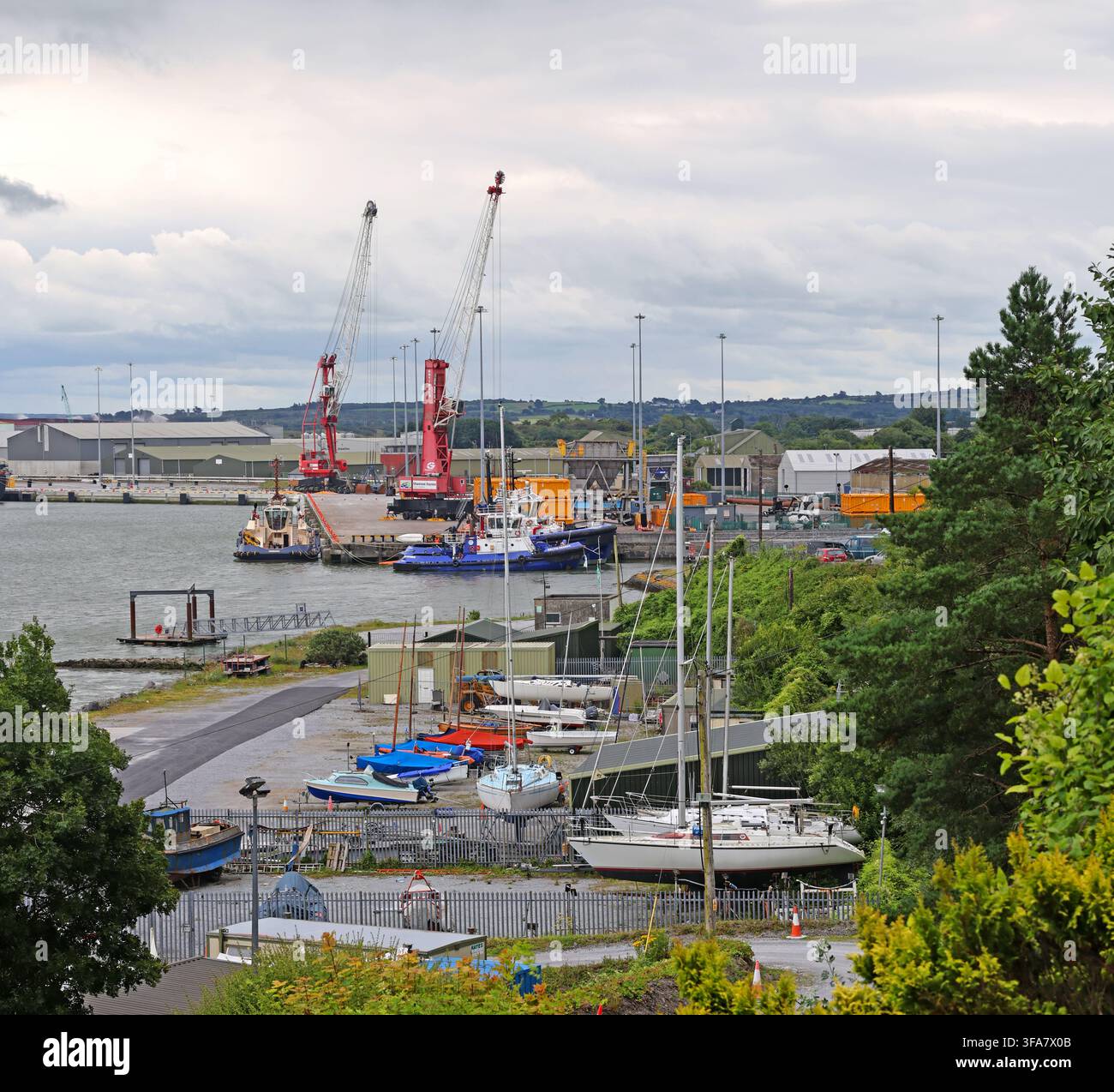 Foynes Harbour Irlande. Banque D'Images