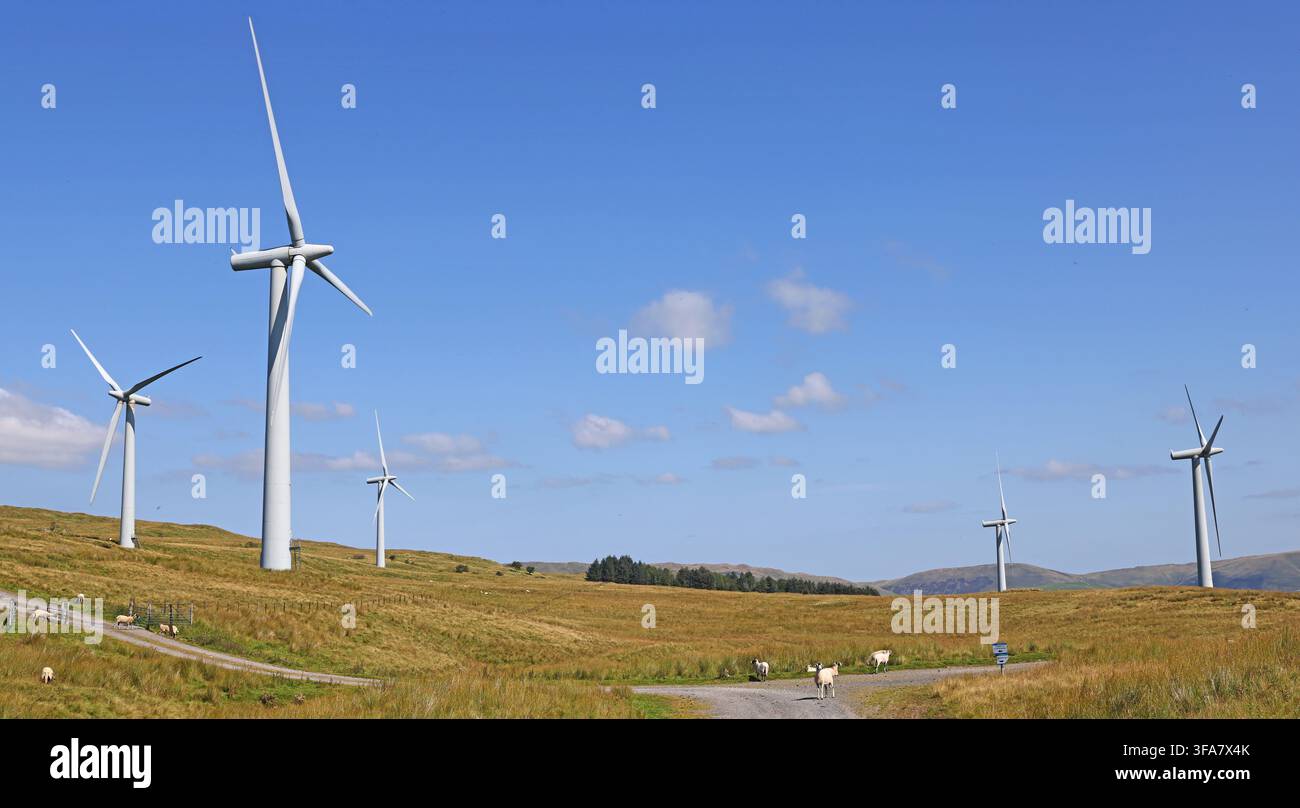 Lambrigg Windfarm Ventient Energy. Banque D'Images