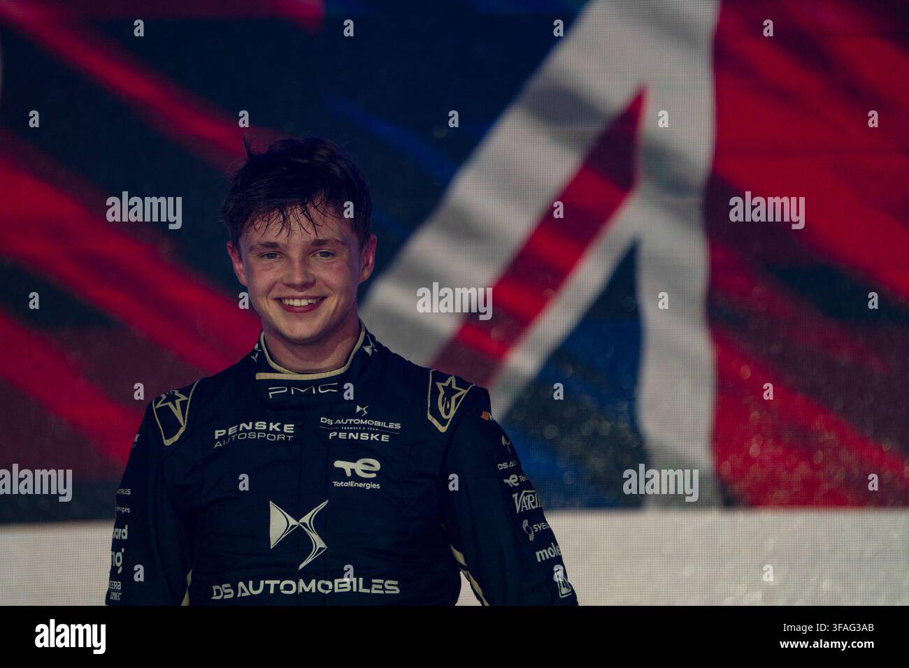 ABB FIA Formule E Saison 12 Tour 17 - London E-Prix, Course, Dimanche 16 août 2026, à Londres, Royaume-Uni - #77 Taylor Barnard (GBR) - DS Penske Banque D'Images