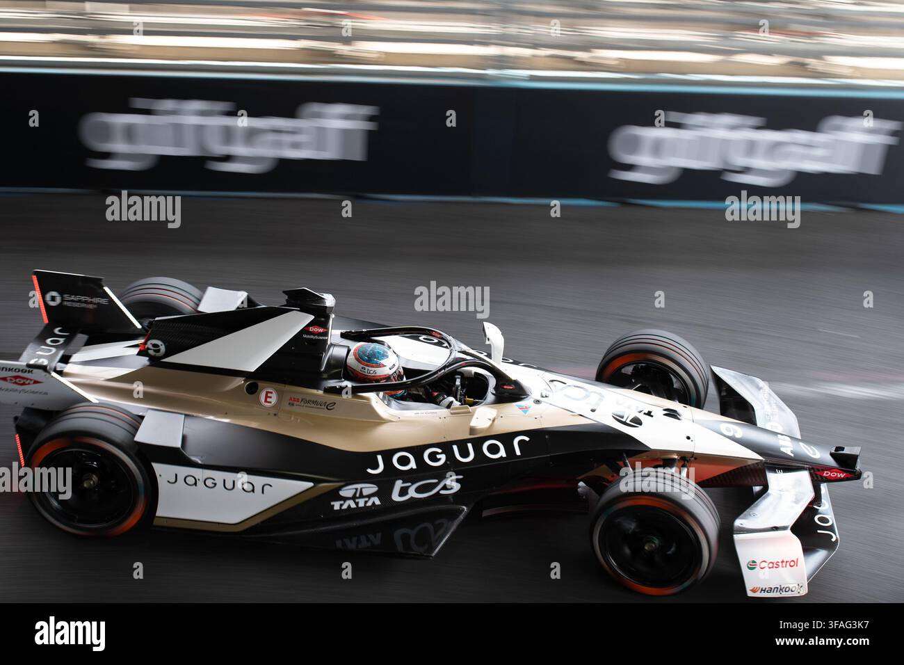 ABB FIA Formule E Saison 12 Runde 17 - London E-Prix, Course, dimanche 16 août 2026, à Londres, Royaume-Uni - #9 Mitch Evans (NZL) - Jaguar tcs Rac Banque D'Images