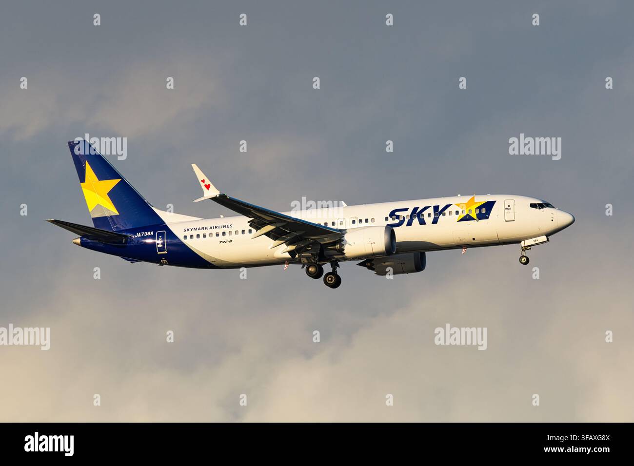 Avion de ligne Skymark Airlines Boeing 737 MAX 8 (JA738A) Banque D'Images