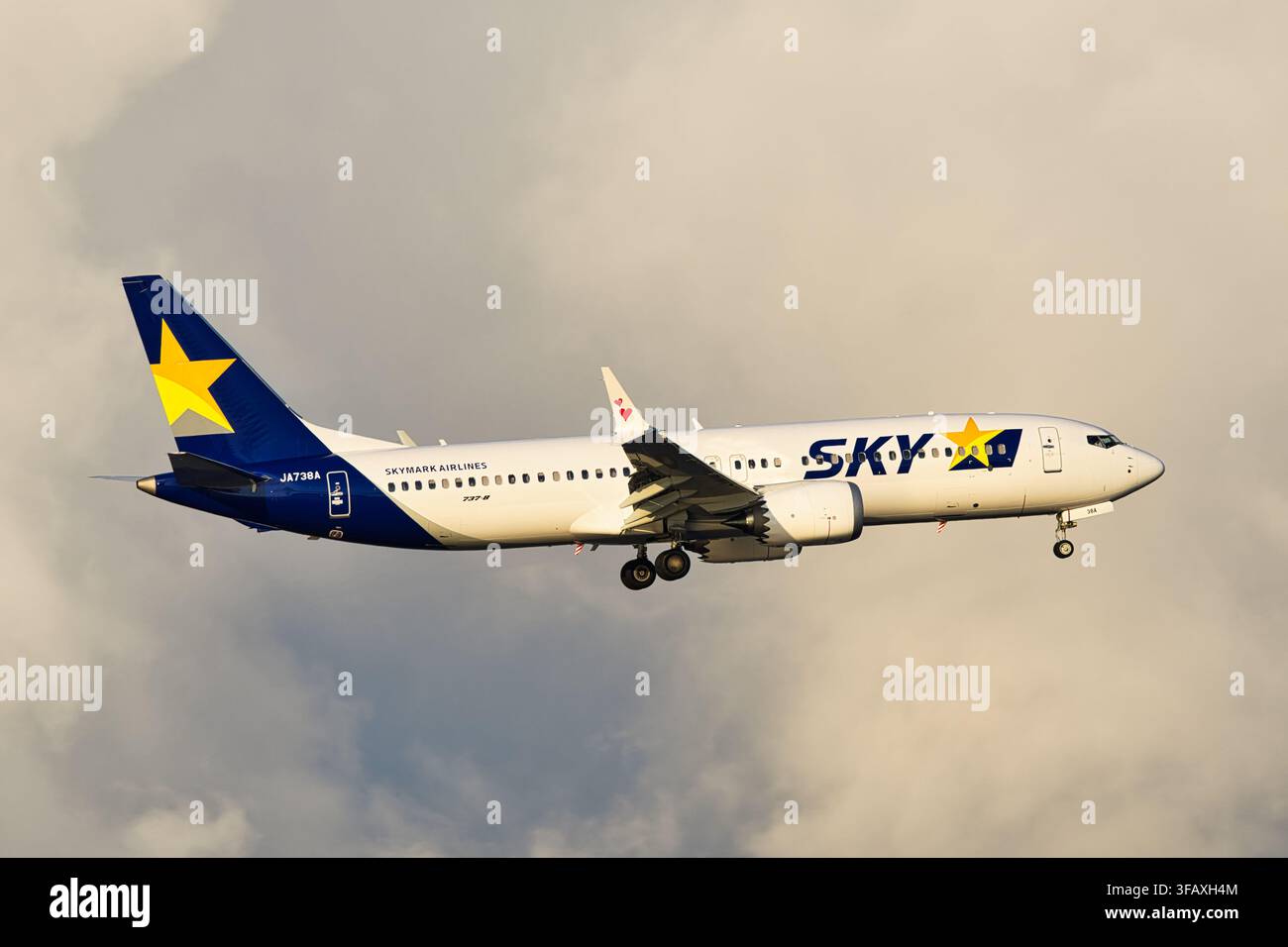 Avion de ligne Skymark Airlines Boeing 737 MAX 8 (JA738A) Banque D'Images