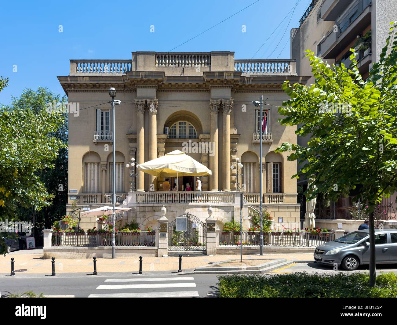 Belgrade, Serbie - 14 juillet 2026 : Extérieur de la villa historique du musée Nikola Tesla à Belgrade, Serbie Banque D'Images