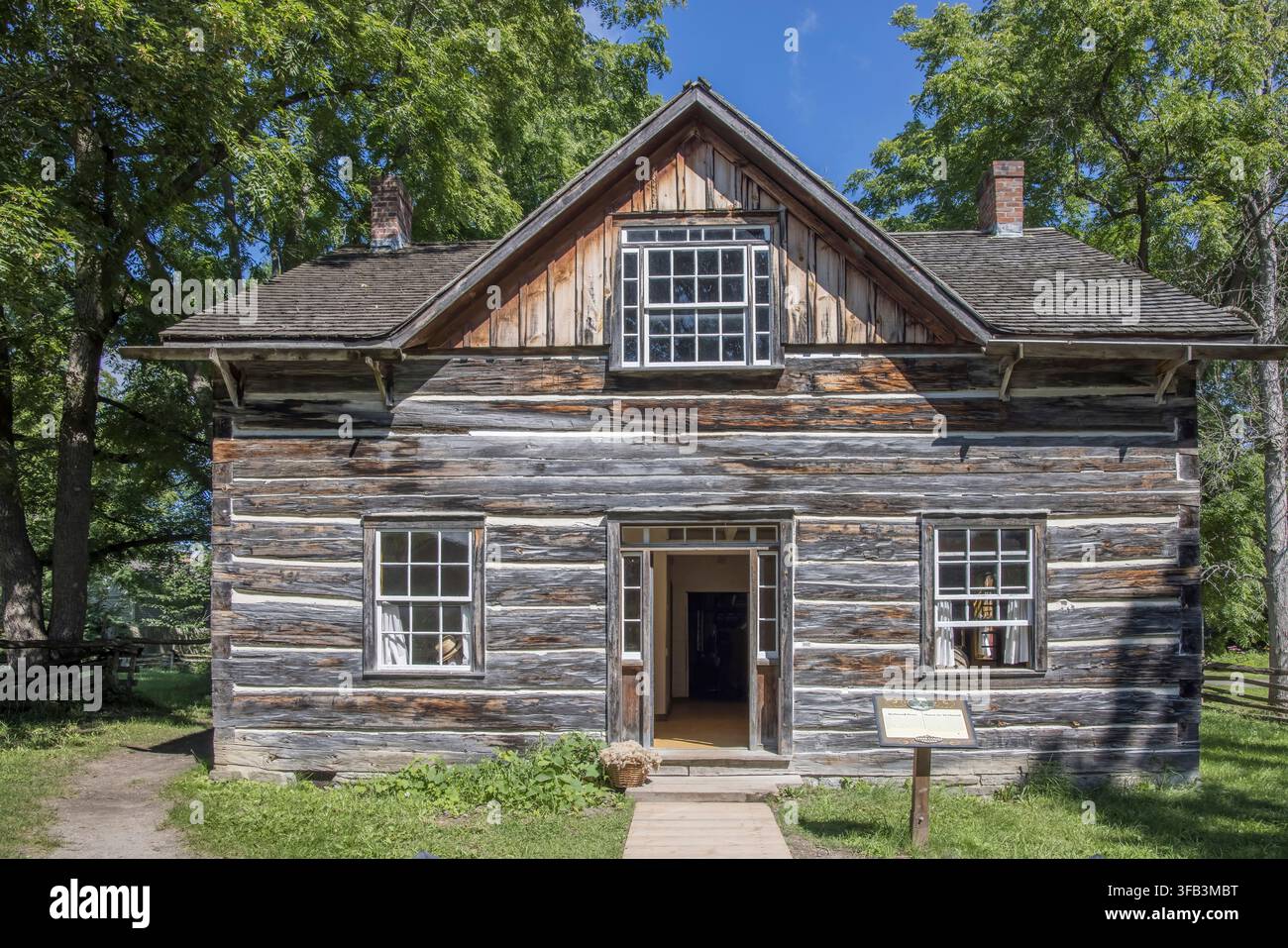 le parc du patrimoine du village Upper Canada à Morrisburg en Ontario, Canada, représentant la vie villageoise canadienne du XIXe siècle Banque D'Images