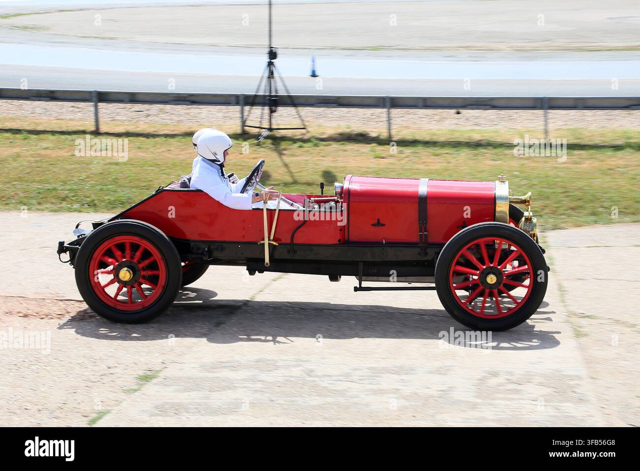 Austin GP 100hp (1908), Centenaire du Grand Prix britannique, Musée de Brooklands, Weybridge, Surrey, Angleterre, Royaume-Uni, Europe Banque D'Images