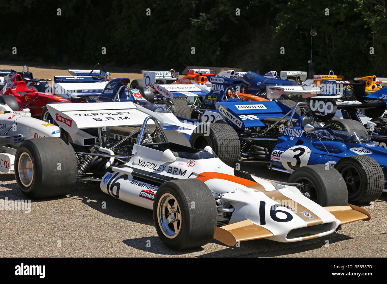 BRM P153 (1971), Centenaire du Grand Prix Britannique, Musée de Brooklands, Weybridge, Surrey, Angleterre, Royaume-Uni, Europe Banque D'Images