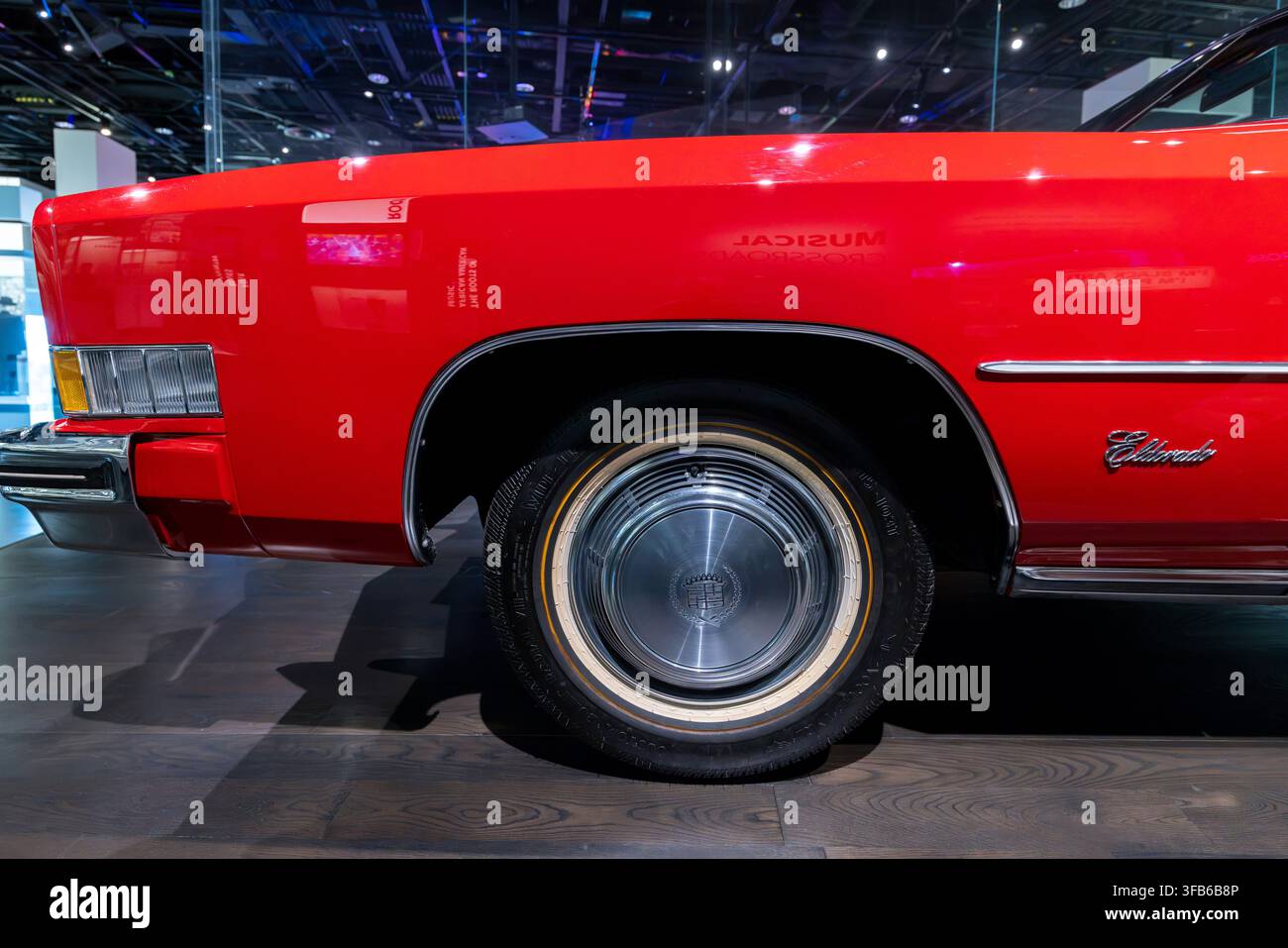 Cabriolet Cadillac Eldorado de Chuck Berry de 1973, Musée national d'histoire et de culture afro-américaine, Washington DC, États-Unis Banque D'Images