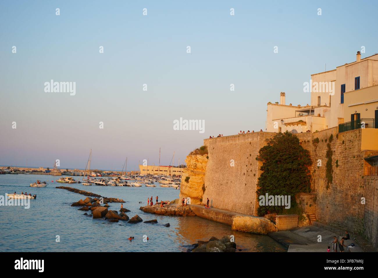 Port d'Otrante, Pouilles, Italie Banque D'Images