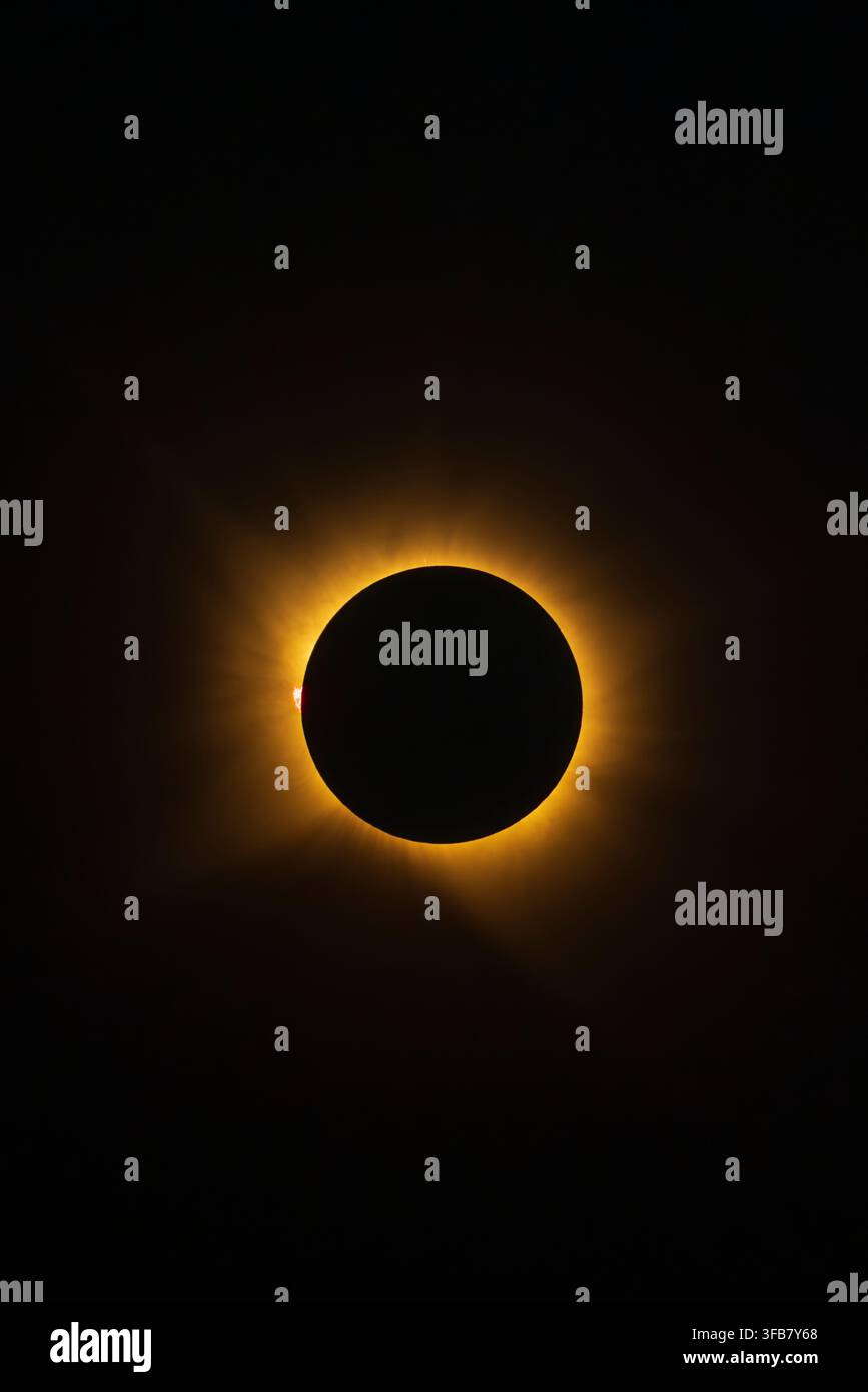 Éclipse solaire en Espagne le 12 août 2026 Banque D'Images